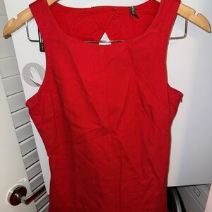 Red dress perfect for Christmas and NYE. Has a little backless moment